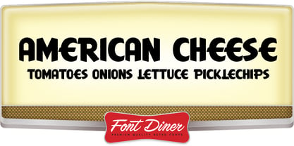 American Cheese Font Poster 1