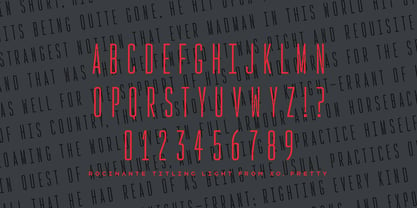 Rocinante Titling Font Poster 1