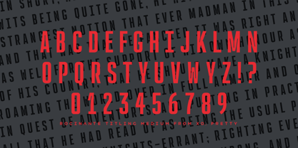 Rocinante Titling Font Poster 5