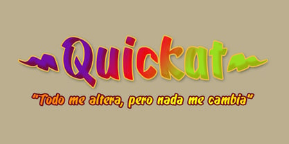 Quickat Font Poster 2