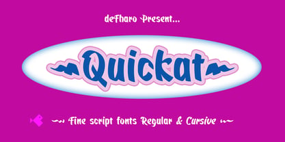 Quickat Font Poster 3