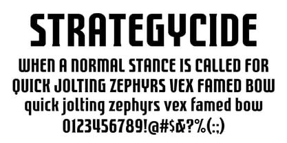 FTY Strategycide Font Poster 5