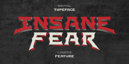 Insane Fear Font Poster 1