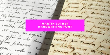 Martin Luther Font Poster 1