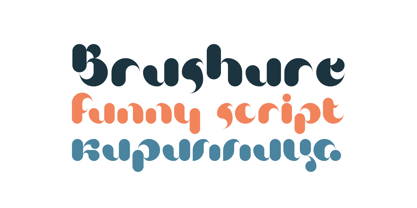 KD Brushure Font Poster 3