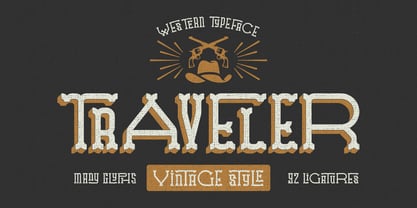 Traveler Font Poster 8