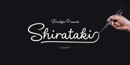 Shirataki Font Poster 9