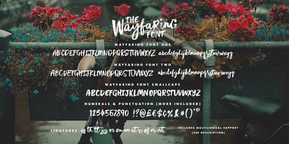 The Wayfaring Font Fuente Póster 1
