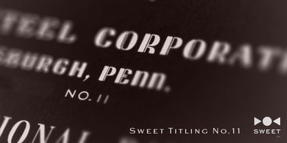 Sweet Titling No. 11 Font Poster 1