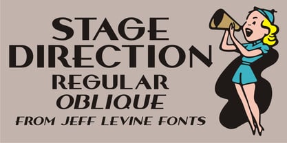 Stage Direction JNL Font Poster 1