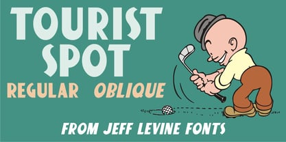 Tourist Spot JNL Font Poster 1