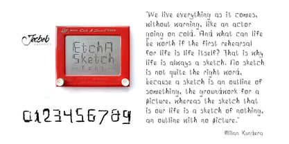 Etch A Sketch Fuente Póster 1