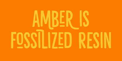 Liquid Amber Font Poster 2