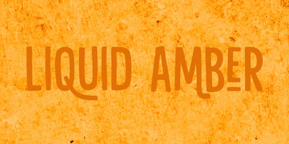 Liquid Amber Font Poster 1