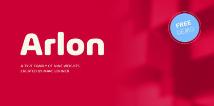 Arlon Font Poster 8