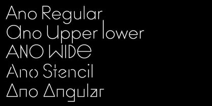 Ano Angular Font Poster 3