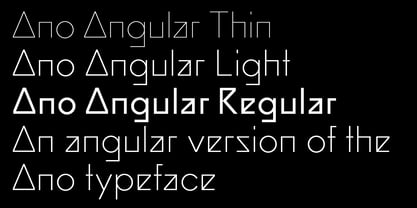 Ano Angular Font Poster 2