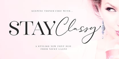 Stay Classy Font Duo Font Poster 10