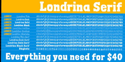 Londrina Serif Fuente Póster 4