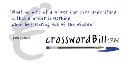 CrosswordBill Font Poster 4