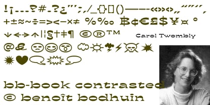 BB book Contrasted Font Poster 8