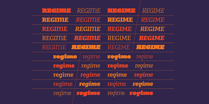 Regime Font Poster 3