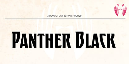 Panther Black Font Poster 2
