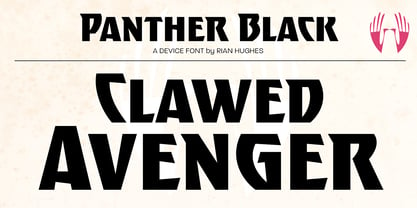 Panther Black Font Poster 3