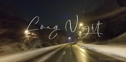 Long Night Font Poster 1