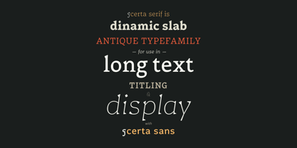 Certa Serif Font Poster 4
