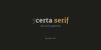 Certa Serif Font Poster 1