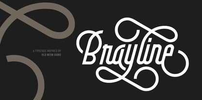 Brayline Font Poster 1