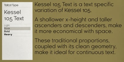 Kessel 105 Text Font Poster 3