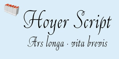 Hoyer Script Fuente Póster 1