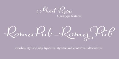 Mont Rose Font Poster 8