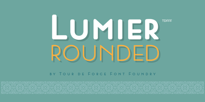 Lumier Rounded Font Poster 6