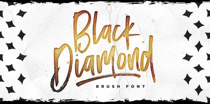 Black Diamond Font Poster 7