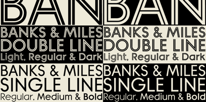 Banks and Miles Font Poster 1