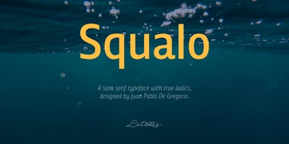 Squalo Font Poster 1