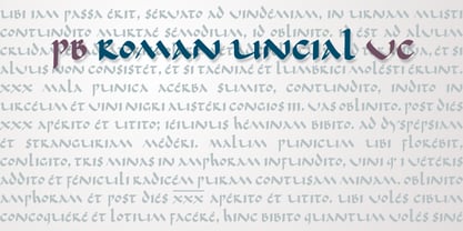 PB Roman Uncial Vc Font Poster 1