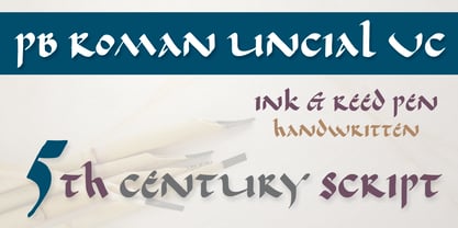 PB Roman Uncial Vc Font Poster 3