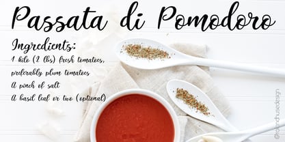 Italian Breakfast Font Poster 4
