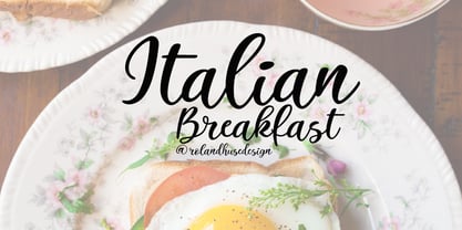 Italian Breakfast Font Poster 1
