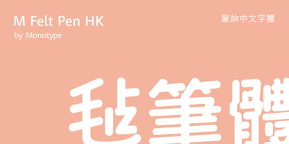 M Felt Pen HK Font Poster 1