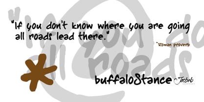 BuffaloStance Font Poster 4