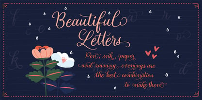 Looking Flowers Font Poster 8