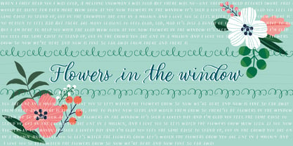 Looking Flowers Font Poster 10