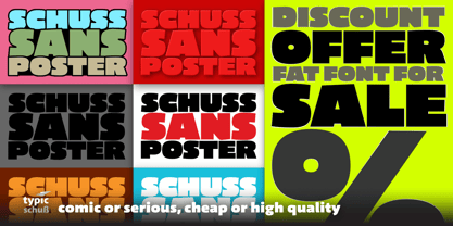Schuss Sans CG Poster Black Font Poster 5