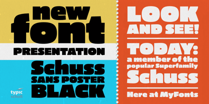 Schuss Sans CG Poster Black Font Poster 8