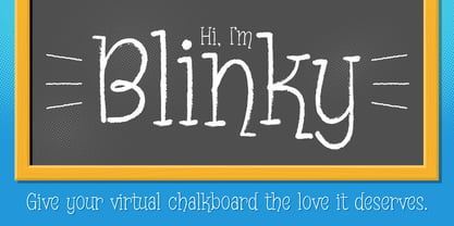 Blinky Font Poster 9